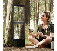 LPHUMEX Foldable Full Length Travel Mirror - 33” Portable Shatterproof Hanging Mirror, Folding Full Length Travel Makeup Mirror for Camping, RV & Small Spaces
