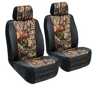 LPI Truck Mossy Oak Heavy Duty Seat Covers for Front Seats; Fits Full-Size SUV or Truck; Includes Front and Rear Storage Pockets, Built-in Molle Style Organizer; Semi-Custom Fit; 2pcs