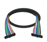 LPIQSPLK 1pc DIN Rail And Screw Mount IDC20 Interface Terminal Block Board With Dust Cover Screw Pitch 6.35mm PLC20 Extension Cable(HL-IDC20-FF-1M)