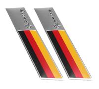 Lpitoy 2 Pcs 3d Germany Flag Car Emblem Badge Fit Car Body German Flag Car Sticker Decal Bumper Emblem Automotive Decals Decoration