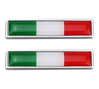 Lpitoy 2 Pcs 3d Italy Flag Car Stickers Badge Emblems Decal Decor Motorcycle Car Body Sticker Car Styling Accessories