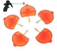 Lpitoy 5 Pcs Spray Polyurethane Foam Nozzle Flat Fan Spray Nozzle Replacement Foam Nozzles Foaming Jet Glue Nozzles