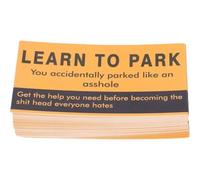 Lpitoy 50 Pcs Funny Learn to Park Cards Bad Parking Cards Parking Violation Card Novelty Tickets Bad Warning Humorous Parking Cards