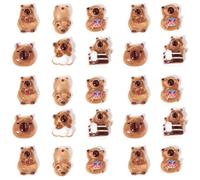Lpitoy 50pcs Cartoon Capybara Nail Art Diy Accessories 3d Capybara Nail Ornaments Cute Resin Capybara Nail Charms for Women Girls Nail Art Decoration