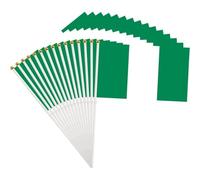 Lpitoy 50pcs Nigeria Flag Nigeria Toothpick Flags Mini Small Nigerian Cupcake Toppers Stick Flags Banner Party Cocktail Fruit Decoration