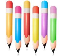 Lpitoy 6 Pcs Inflatable Pencils Back to School Graduation Party Decoration for Back to School Classroom Garden Room Birthday Party Decorations