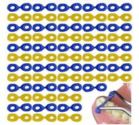 Lpitoy 60pcs Dental Interdental Wedge Dental Tooth Seperator Elastic Rubber Fixing Wedges Sectional Contoured Matrices Dentistry Accessories