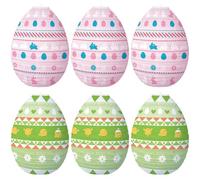 Lpitoy 6pcs Easter Egg Lanterns Colorful Paper Lanterns Cartoon Hanging Lanterns Easter Ceiling Decorations for Home School