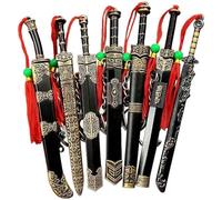 Lpitoy 7 Pcs Chinese Ancient Sword Keychains Chinese Weapon Model Key Chain Mini Sword Keychain Bag Pendant Decoration