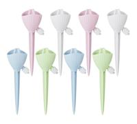 Lpitoy 8 Pcs Self Plant Watering Spikes, Automatic Plant Feeders Drip Water Devices for Outdoor Indoor Irrigation Watering Dripper Spikes System with Adjustable Slow Release Control