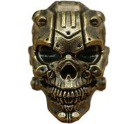 Lpitoy Brass Skull Head Knife Lanyard Beads Paracord Beads Charm Bead Pendant Metal Knife Beads for Keychain Bracelet Diy Crafts Accessories