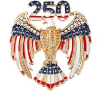 Lpitoy Commemorative 250th Anniversary Eagle Lapel Pin, Exclusive 2026 Anniversary Collector’s Item, United States of America 1776-2026 Commemorative Brooches