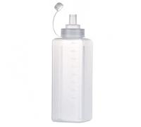 Lpitoy Condiment Squeeze Bottles, 1000ml Plastic Squeeze Squirt Bottle for Ketchup, Bbq, Sauces, Syrup, Condiments, Dressings