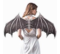 Lpitoy Cosplay Wings Angel Wings White Black Devil Skull Vampires Props Role Play Party Show Halloween Mardi Gras