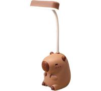 Lpitoy Cute Capybara Night Light with Pencil Sharpener, 2 in 1 Small Desktop Lamp and Manual Pencil Sharpener for Kids Boys Girls Women