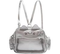 Lpitoy Cute Cat Ita Bag Pin Display Backpack for School Cartoon Backpack for Girls Y2k Aesthetic Shoulder Crossbody Bag for Girls