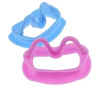 Lpitoy Dental Retractor 2pcs Soft Silicone Intraoral Lip Cheek Retractor Mouth Opener Reusable Dental Orthodontic Cheek Retractor