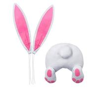 Lpitoy Easter Bunny Ears and Butt Diy Wreath Crafts Supplies Cute Rabbit Wreaths Accessories for Easter Front Door Window Decoration