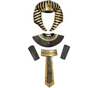 Lpitoy Egyptian Costume Set Egyptian Pharaoh Outfit Accessories Egypt Themed Dress Up Accessories for Adult Halloween Cosplay Party
