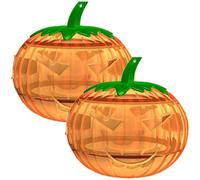 Lpitoy Fruit Fly Traps, 2 Pcs Halloween Pumpkin Fruit Fly Catcher Indoor Trap, Fruit Fly Killer for Kitchen Dining Areas, Reusable Gnat Traps for House Indoor
