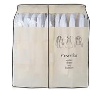 Lpitoy Garment Covers for Clothes Dustproof Breathable Suit Protector with Transparent Window Clothes Rail Cover for Coat Long Dresses Home Bedroom