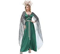 Lpitoy Girls Costume, Halloween Costume with Snake Headband for Adult Women Halloween Party Fancy Dress Cosplay Outfits