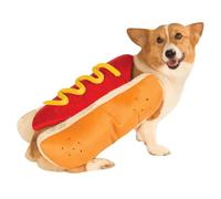 Lpitoy Halloween Pet Dress Up Costume Hot Dog Shaped Dachshund Sausage Adjustable Cosplay Dre Clothes Dog J9b2 Warm for Puppy Funny