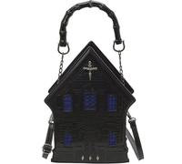 Lpitoy Halloween Purses Handbag Goth Cross Castle Shoulder Bag Novelty Crossbody Bag Spooky Horror Wallet for Woman Girls
