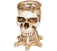 Lpitoy Halloween Skull Head Vase for Flowers, Plants, and Succulents, Gothic Skull Statues Flower Vase for Home Living Room Bedroom