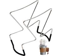 Lpitoy Hanging Ear Drip Coffee Bag Stand Portable Coffee Filter Holder Hanging Ear Drip Holder, Portable Holder for Coffee Filter Paper Bags, Easy Pour over