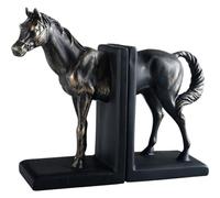 Lpitoy Horse Decorative Bookend, Unique Horse Sculptures Book Ends to Hold Heavy Duty Books, Vintage Horse Statue Ornament for Home Office Shelf Decoration