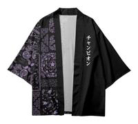 Lpitoy Kimono Cardigan Patchwork Print Shirt Traditional Haori Cosplay Kimono Women Men Harajuku Japanese Fashion Cardigan Yukata