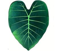 Lpitoy Leaf Blanket, Big Green Leaf Blanket Shape, Soft Plush Throw Decorative Leaves Design Blanket for Plant Lovers Bed Couch and Sofa