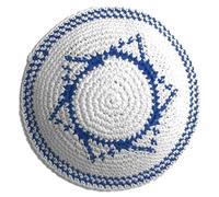 Lpitoy Men's Classic Jewish Kippah Hat - White Cotton Yarmulke - Traditional Skullcap - Unisex - One Size - Spring/Summer/All Seasons