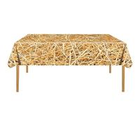 Lpitoy Straw Tablecover Hay Bales Table Decoration Waterproof Western Farm Table Cover Tablecloth Cowboy Party Supplies