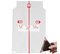 Lpitoy Triangle Onigiri Wrappers Rice Balls Bags, 100 Pcs Japanese Easy Tear Onigiri Baggies Rice Balls Bags for Home Restaurant Sushi Shop