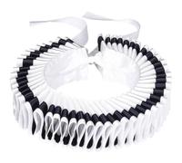 Lpitoy Victorian Ruffle Neck Collar Renaissance Elizabethan Neck Ruff Detachable Collar Renaissance Ruffled Neck Collars Medieval Costume Accessory