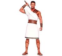 Lpitoy Women's Short Roman Ancient Greek Toga History Fancy Dress Costume Classic Toga Greek Roman Adult-sized Costume for Men