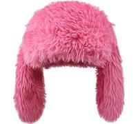 Lpitoy Y2k Fuzzy Bunny Hat Plush Furry Beanie Cute Long Bunny Ears Hat Fluffy Warm Winter Rabbit Cap for Indoor Outdoor Cold Weather Winter Christmas