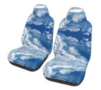 LPLSNWS 2-pack of abrasion-resistant car seat covers - Lamb With A Lion On The Clouds patterned, suitable for passenger cars, vans, commercial vehicles, and marine seats.
