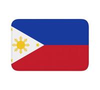 LPLSNWS 40x60cm Non-Slip Absorbent Floor Mat - Philippine Flag Printed Bathroom/Laundry Room Absorbent Foot Mat