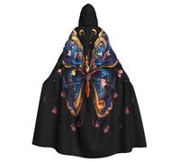 LPLSNWS A gorgeous butterfly Hooded cape for adults, suitable for festive events, role-playing activities, and holiday celebrations.
