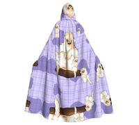 LPLSNWS Cute golden monkey Patterned Hooded Cape, Lightweight Adult Cape for Cosplay Events and Holiday Celebrations