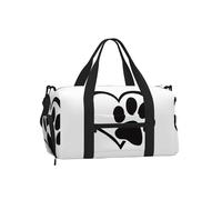 LPLSNWS Duffel Bag, Black, 45 x 23 x 25 cm, Polyester, Zipper Closure, Adjustable Strap, with Shoe Compartment