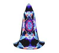 LPLSNWS Four Dimensional Space Small Printed Hooded Cape/Cape, Teen Robe Costume, Suitable for Cosplay and Themed Parties