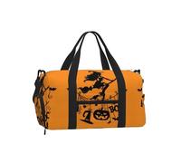 LPLSNWS Halloween Witch Flying Duffel Bag, Polyester, Adjustable Strap, 45 x 23 x 25 cm, with Shoe Compartment