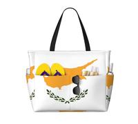 LPLSNWS Large-capacity Flag of Cyprus printed beach bag - suitable for vacations, camping, moving, shopping, and more.