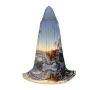 LPLSNWS Lighthouse Rocks Seaside Graphic S Teen Cosplay Robe - Perfect for Halloween, stage plays and everyday cosplay wear
