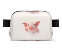 LPLSNWS Little Piggy Waist Bag, Polyester, Zipper Closure, Adjustable Strap 110 cm, 19 x 5.5 x 13 cm, Hand Wash Only