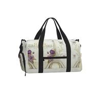 LPLSNWS Paris Eiffel Tower Duffel Bag, Polyester, Adjustable Strap, 45 x 23 x 25 cm, with Shoe Compartment and Zippered Pockets